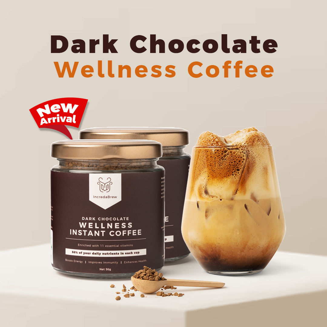 Dark Chocolate Wellness Instant coffee - 2 x 50 gm Jars