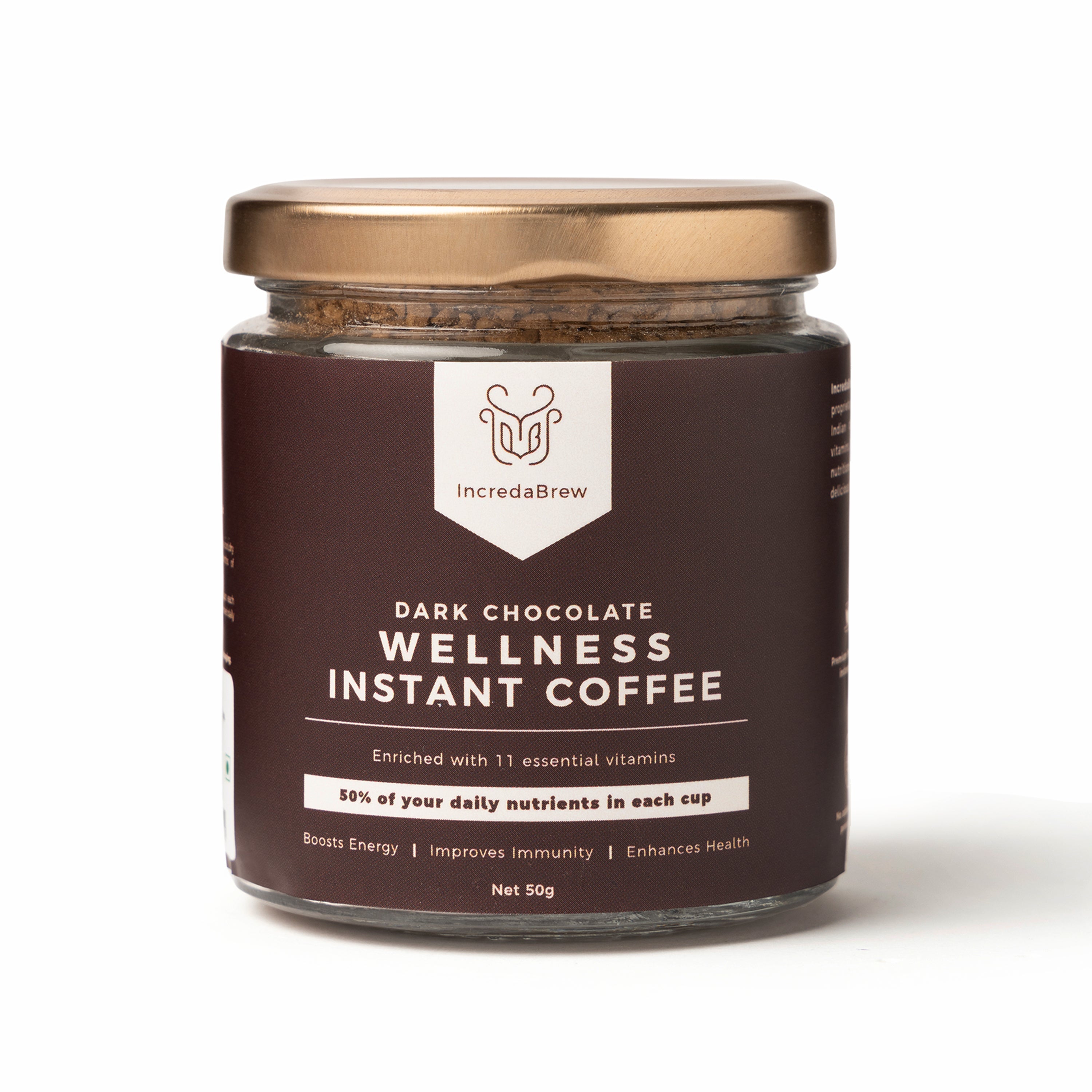 Dark Chocolate Wellness Instant coffee - 50 gm Jar