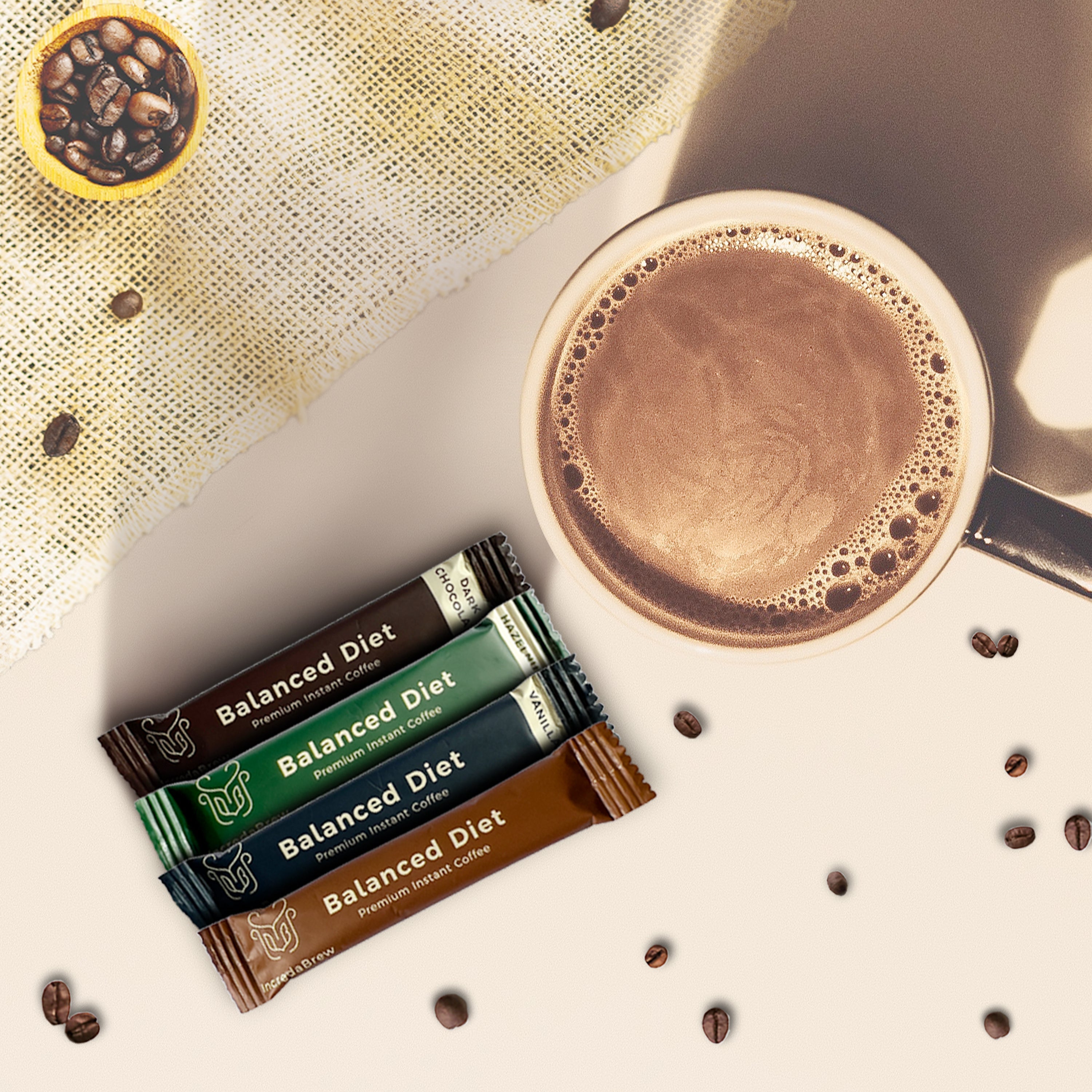 Flavoured Instant Coffee Sachets