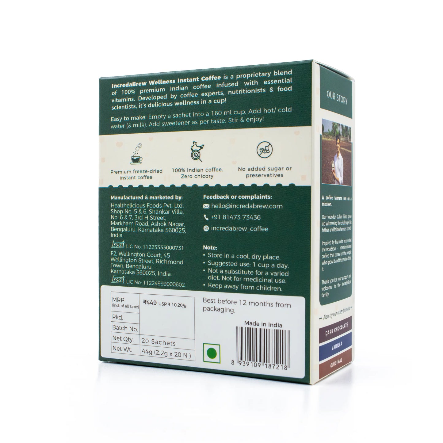 Hazelnut Wellness Instant Coffee