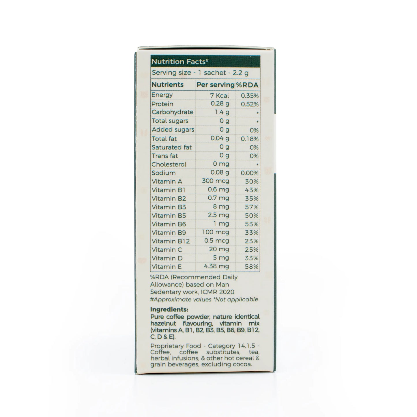 Hazelnut Wellness Instant Coffee