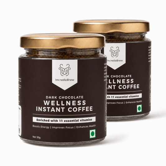 IncredaBrew Vanilla Wellness Instant Coffee - 50g jarx2