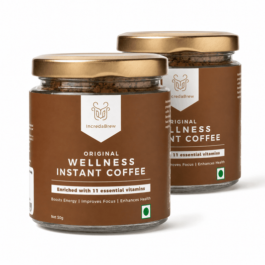 2 IncredaBrew Original Wellness Instant Coffee - 50g jar