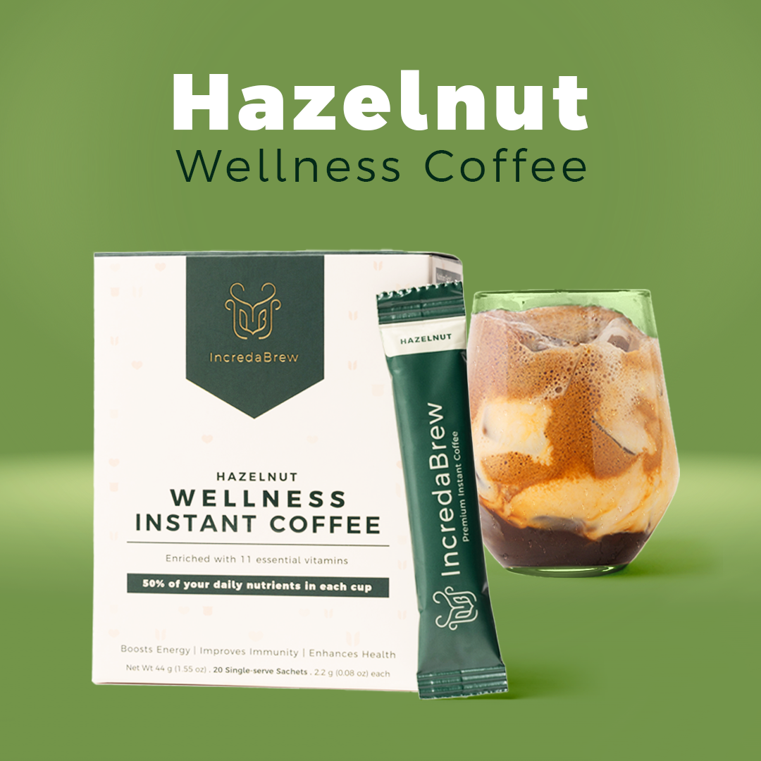 Hazelnut Wellness Instant Coffee + Free Frother
