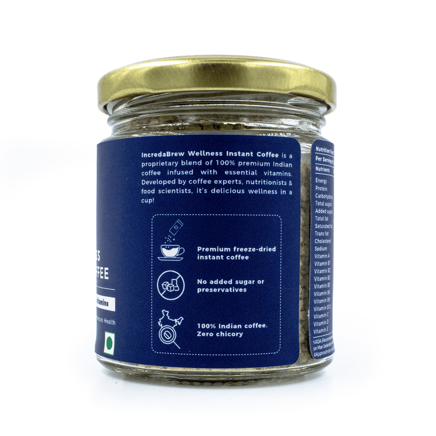 Vanilla Wellness Instant coffee -  50 Gms Jar