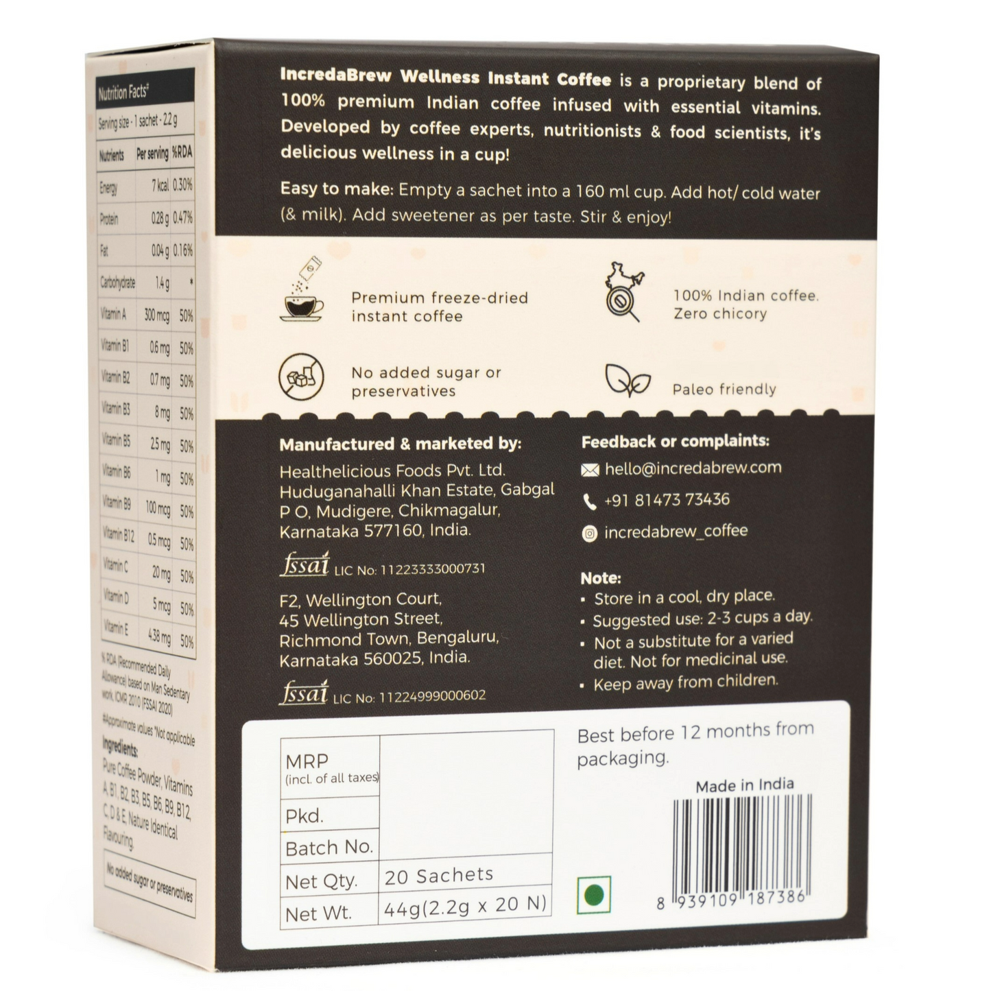 Assorted Flavours Wellness Instant Coffee