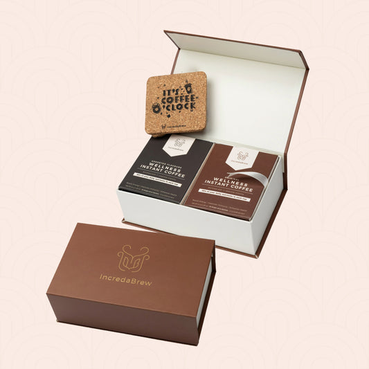 Twin Coffee Box + 2 Coasters Set