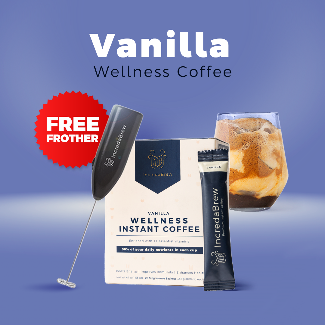 Vanilla Wellness Instant Coffee + Free Frother