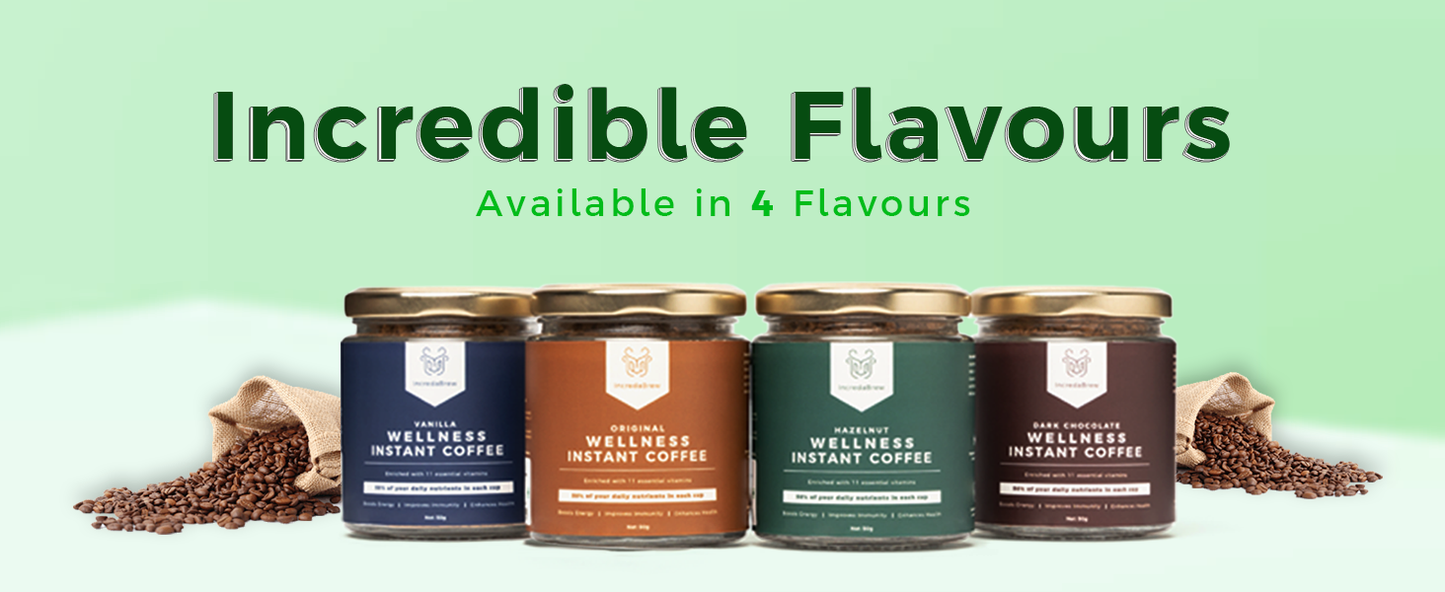 Wellness Instant Coffee Jars - Any 2 Flavours (2 x 50 gms)
